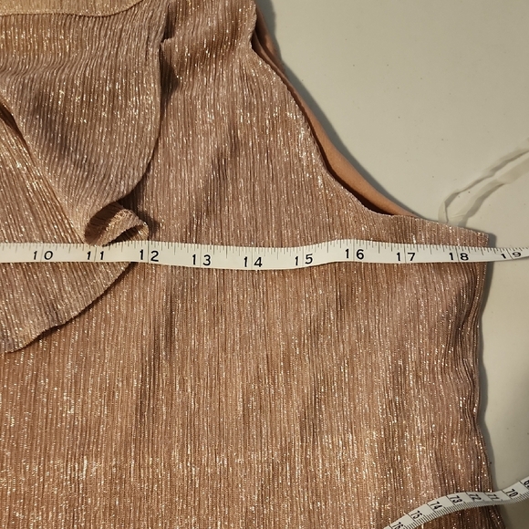 Nine West Gold Halter Blouse for a Night Out - Picture 6 of 9